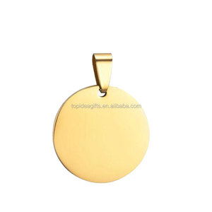 Etiquetas <span class=keywords><strong>de</strong></span> Joyería <span class=keywords><strong>de</strong></span> Acero Inoxidable con Logotipo Grabado, Diseño <span class=keywords><strong>Personalizado</strong></span>, Discos <span class=keywords><strong>de</strong></span> 1 mm <span class=keywords><strong>de</strong></span> Grosor, Chapados en <span class=keywords><strong>Oro</strong></span>, Plateados Brillantes - Product Image 6