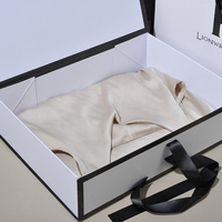 Lionwrapack-Boîtes cadeaux pliables avec logo personnalisé avec fermeture magnétique, boîtes en papier écologiques pour le stockage des vêtements et des chaussures