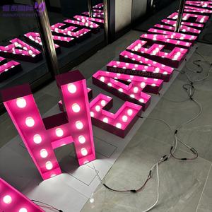 تخفيضات كبيرة مقاومة للماء أضواء ليد عملاقة حروف مضيئة سرادق أرقام لمبة للحفلات والأعمال التجارية لمستشفيات الشركات - Product Image 1