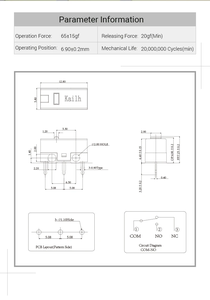 Micro-interrupteur <span class=keywords><strong>Kailh</strong></span> GM2.0 bleu, durée de vie de 20 millions de clics, micro-interrupteur pour souris de jeu, souris d'ordinateur - Product Image 4