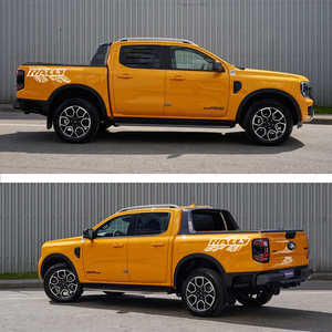 สติกเกอร์ติดกระจกหลังรถบรรทุก2ชิ้นกันรอยขีดข่วนกันน้ำไวนิลแรลลี่สติกเกอร์ตกแต่งรถยนต์บุคลิก - Product Image 6