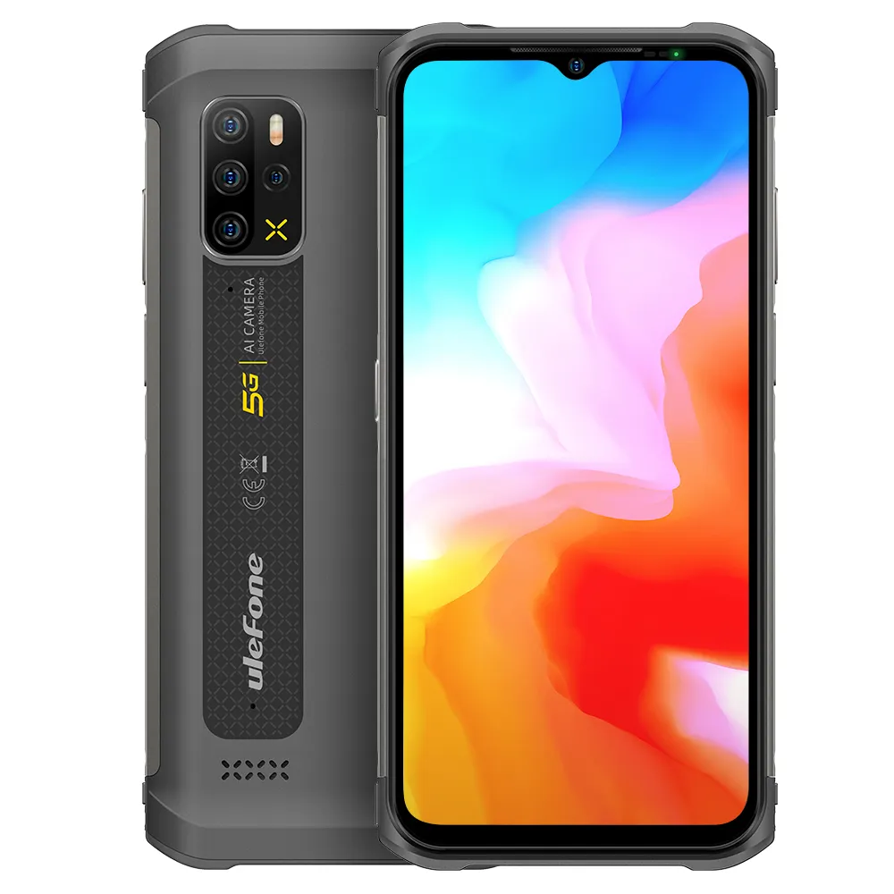 Ulefone Power 12 5G Smart прочный телефон 128 Гб мобильный телефон водонепроницаемый 5180 мАч аккумулятор для мобильных устройств Android 11 Беспроводная зарядка QI дешевые образца