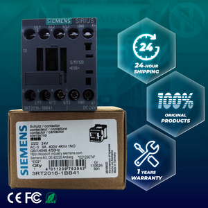 Contactores de CA Siemens Sirius 3RT 4kW 400V 9A <span class=keywords><strong>3</strong></span> Polos, Originales, Nuevos, 3RT2016-1BB41 - Product Image 1