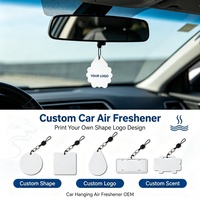 Diffuseur de parfum pour voiture en papier suspendu de forme personnalisée, logo imprimé sur mesure, plus de 100 parfums, votre propre design, diffuseur de parfum pour voiture