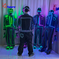 Ensemble de danse lumineux à LED tendance pour la scène, comprend des vêtements de performance de ballet
