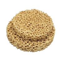 Filtre en céramique en mousse de zircone poreuse ZrO2 de haute qualité, haute résistance, application industrielle, service de découpe, porosité de 30% à 90%