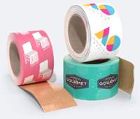 Ruban adhésif en papier kraft imperméable, personnalisé, imprimable, thermocollant, simple face, pour l'emballage et la fermeture de cartons