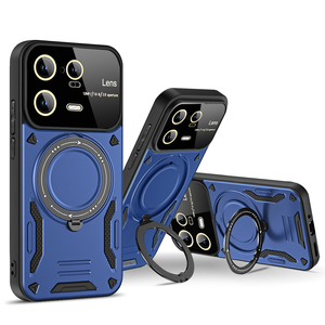 Cavalletto rotante porta lenti a vista grande custodia di protezione per Xiao Mi <span class=keywords><strong>POCO</strong></span> <span class=keywords><strong>X4</strong></span> 11T 12T 13 <span class=keywords><strong>Pro</strong></span> copertura di ricarica Wireless magnetica - Product Image 2