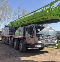 Grue à flèche télescopique Zoomlion 100 tonnes ZTC1000V6 2021 d'occasion, hauteur de levage 64m, pour travaux de construction