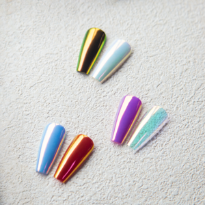 Aurora – Poudre pigmentée sirène <span class=keywords><strong>holographique</strong></span> 3D en acrylique faite à la main pour nail art, effet miroir chromé, scintillante et durable - Product Image 2