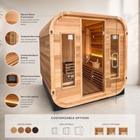 Dukungan OEM untuk Ruang Sauna Kustom dengan Berbagai Spesifikasi dan Gaya, Peralatan Sauna Dalam Ruangan untuk Pengalaman Relaksasi Tubuh di Spa Rumah.