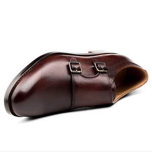 Hecho a mano de goma duradera zapatos para hombres de correa de monje vestido de los hombres zapatos - Product Image 3