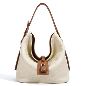 Bolso de Mano de Lujo para Mujer, Diseño de Litchi, Cuero de Primera Calidad, Tipo Tote, Portátil, de Hombro o Cruzado - Product Image 1