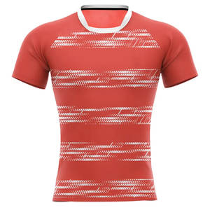 Nuevo Uniforme de Rugby Deportivo de Alta Calidad, Camiseta de Rugby con Cuello en V y Media Manga, Sublimada, para Equipos de Adultos - Product Image 1