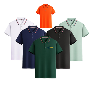 Nuove magliette da uomo di moda estive in cotone tinta unita Polo top Casual alla moda <span class=keywords><strong>M</strong></span> magliette di marca Dropshipping - Product Image 5