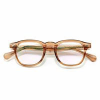 Lunettes carrées unisexes avec monture en acétate et verres PC transparents, légères et polyvalentes pour tous les jours.