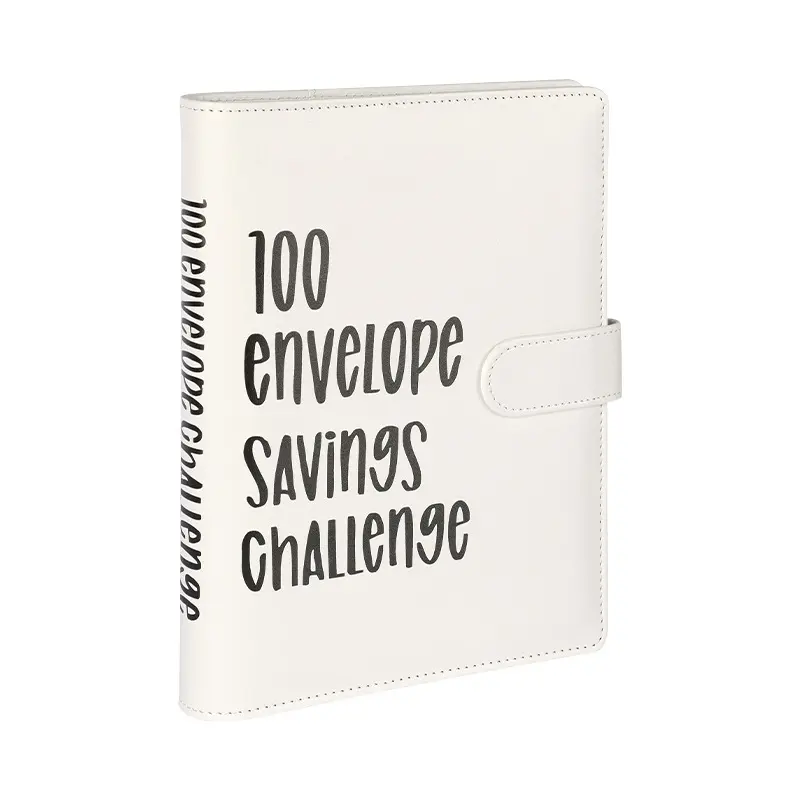 Reliure budgétaire Livre de défis d'épargne 100 Enveloppe Challenge Binder avec feuille d'enveloppes en espèces