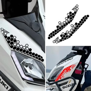 Motorfiets Honingraatstickers Reflecterende Stickers Multicolor Decoratieve <span class=keywords><strong>Sticker</strong></span> Motor Bumper Ornament Modificatie Accessoires - Product Image 3