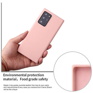 Superventas para Note 20 Ultra Mobile Case Liquid Silicone + PC + Microfiber a prueba <span class=keywords><strong>de</strong></span> golpes Anti-Fingerprint Protección completa - Product Image 5