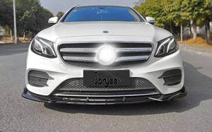 Divisor de labios de parachoques delantero para <span class=keywords><strong>Mercedes</strong></span> Benz Clase E W213 2016-2019 2020 alerón de fibra de carbono AMG piezas kit de carrocería accesorio de afinación - Product Image 3