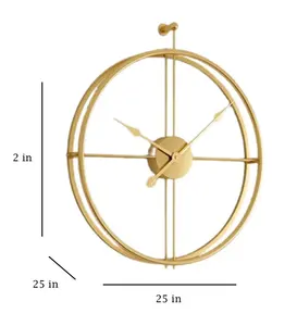 Élégante horloge murale design en métal Artisanat de qualité supérieure Technologie à quartz précise pour la décoration murale de la maison et l'utilisation professionnelle du bureau - Product Image 4