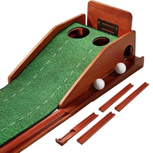 <span class=keywords><strong>Mini</strong></span>-green de golf d'<span class=keywords><strong>intérieur</strong></span> pour l'entraînement, inclinaison réglable sur 3 niveaux, retour automatique de balle, pliable, en polyester, personnalisable - Product Image 1