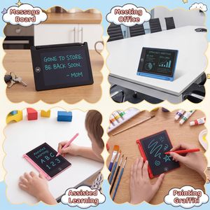 แผ่นเขียนกราฟฟิตีแบบดิจิทัลขนาด 4.5 นิ้ว แท็บเล็ต LCD อิเล็กทรอนิกส์สำหรับวาดภาพสำหรับเด็ก แท็บเล็ต LCD สำหรับเขียน - Product Image 2