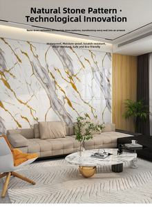 Premium Marble 3D <strong>Wall</strong> Sticker Self Adhesive PVC <strong>Vinyl</strong> Peel and Stick Waterproof for Bedroom and Living Room Home Decor - Product Image 4