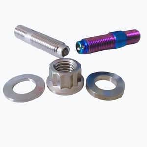 M10 M12 m14x1.25 x 75mm bánh xe Lug Stud Bộ dụng cụ xe màu titan Hub bu lông hạt - Product Image 2