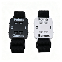 Compteur de points mécanique pour Pickleball, Tennis, Padel, avec sangle élastique réglable, suivi des scores portable, lot de deux