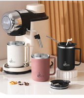 Mug isotherme en acier inoxydable 304 grande capacité, anti-fuite, avec couvercle et poignée, sans BPA, isolation thermique 6-12 heures, cadeau unisexe pour étudiants en dortoir