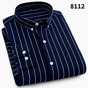 2022 Cute <strong>Peached</strong> Stripe Printed Men's Long Sleeve Check Print Casual <strong>Shirts</strong> - Product Image 2