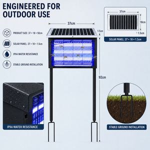 Lámpara Mata Insectos Saijzek Recargable Electrónica para Interiores y Exteriores, Mata <span class=keywords><strong>Mosquitos</strong></span>, Moscas e Insectos - Product Image 5