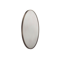 Miroir de salle de bain décoratif Art Déco fait main avec cadre en métal doré en forme d'arche, épaisseur 4,0 mm, pour chambre à coucher et décoration intérieure