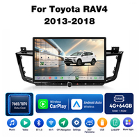 Foforfor Écran 12,5 pouces Carplay Android 15 pour Toyota RAV4 2013-2018 Autoradio Stéréo GPS Navi Unité Principale DSP USB 360