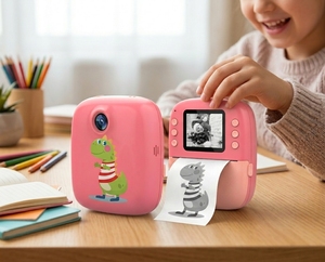 Digitale Sofortbild-Minikamera für Kinder CMOS Fotografieren Geschenkidee für Kinder Druckt Fotos auf MicroSD - Product Image 3