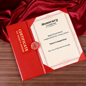 Papel Rígido A4 para Arte, Impresión Digital HD Personalizada, Estampado en Relieve, Resistente a los Arañazos, <span class=keywords><strong>Certificado</strong></span> Duradero para Actividades <span class=keywords><strong>de</strong></span> Reconocimiento Empresarial - Product Image 1