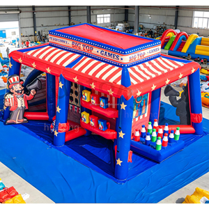 Gioco Gonfiabile da Esterno in PVC per Carnevale, Castello Sportivo per Feste per Bambini, Personaggi del Carnevale, Gioco Interattivo 6 in 1 - Product Image 2