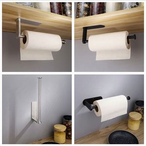 Modern Wall Mount 304 Stainless Steel Kitchen Bathroom Hotel Towel Roll Tissue Toilet Paper Holder - Product Image 6