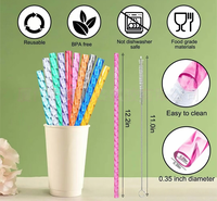 Nouvel Arrivage de Pailles de Remplacement pour Gobelet de Voyage Aventure de 40oz – Pailles Réutilisables, Pailles en Plastique Motif Tourbillon Coloré et Brosse de Nettoyage