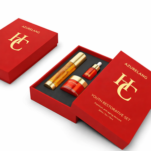 Caja de Embalaje Cosmético Personalizada de Año Nuevo, Caja con Tapa y Base para Kit de Cuidado de la Piel Premium, Caja Suave al Tacto, Impresión Personalizada de Fábrica - Product Image 5