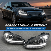 Projecteur LED pour feux de jour, phare avant pour Mercedes-Benz Classe C W204 2011-2014, 12V 50W, mise à niveau des phares avant