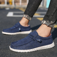 Mocassins légers en EVA pour hommes, chaussures décontractées tendance en toile à enfiler, grandes tailles, baskets de marche pour hommes