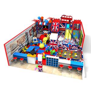 Équipement de terrain de jeu intérieur de style britannique trampoline de jeu souple et cadre d'escalade pour centres commerciaux et <span class=keywords><strong>parcs</strong></span> d'attractions en vente - Product Image 2