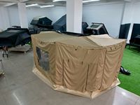 Auvent de voiture 180 degrés prêt à être expédié, auvent pour camping en plein air avec annexe, avec plancher et parois latérales