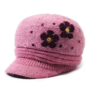 Vente en gros de bonnets d'hiver jacquard chauds de haute qualité pour l'extérieur Bonnet d'hiver tricoté