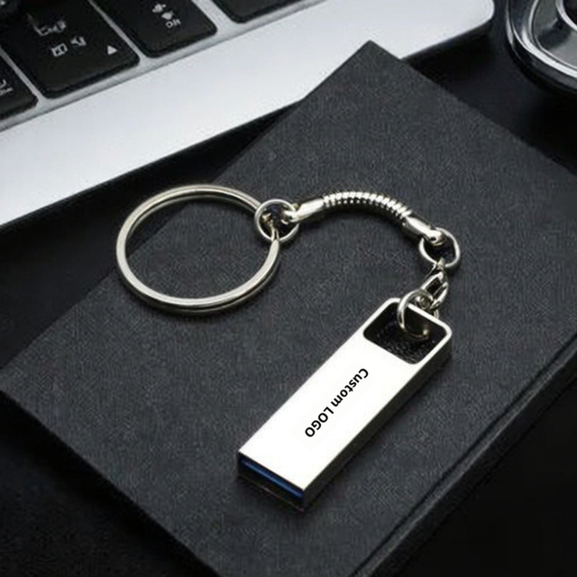 New Metal USB 2.0/3.0 2GB 4GB 8GB 16GB 32GB 64GB 128GB Drive High-speed Waterproof USB Flash Drive Custom logo USB Flash Drive