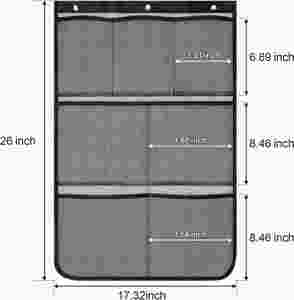7 Pockets Hanging Shower Organizer with Quick Drying Mesh, Portable Space Saving Bathroom Organizer to Hold Soap, Shampoo - Product Image 5