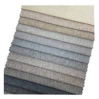 Chine canapé tissu usine directe tissus de lin en gros plaine teint lavé 100 polyester lin pour canapé chaise meubles