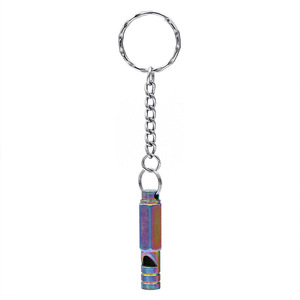 Silbato de Acero Inoxidable de un Solo Tubo, 4x0.8cm, Alto Decibelio, para Supervivencia al Aire Libre, Camping, Emergencias, Duradero, Multicolor - Product Image 2